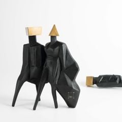 Tượng Trang Trí Trừu Tượng Hình Tướng Sĩ Nhật Bản