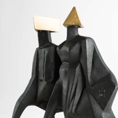 Tượng Trang Trí Trừu Tượng Hình Tướng Sĩ Nhật Bản