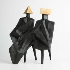 Tượng Trang Trí Trừu Tượng Hình Tướng Sĩ Nhật Bản