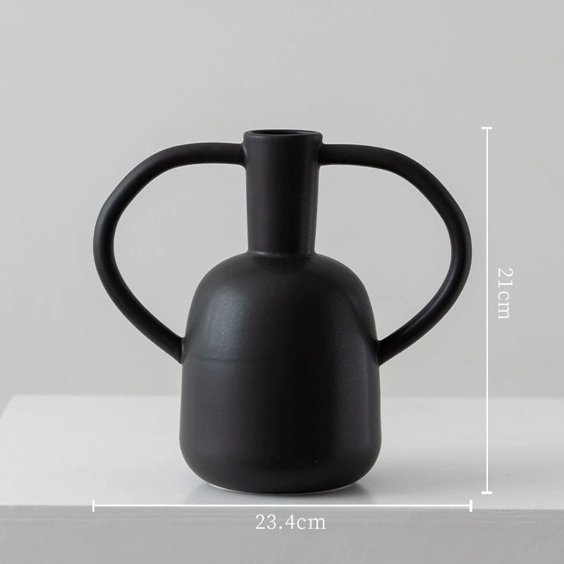 Bình Gốm Họa Tiết Sáng Tạo Phong Cách Minimalist