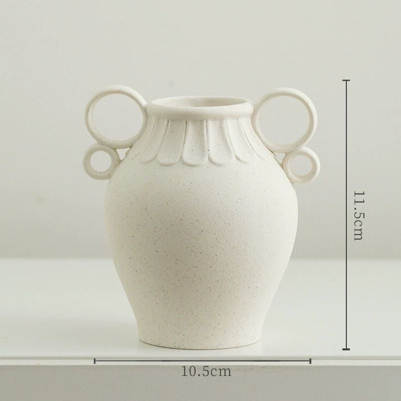 Bình Gốm Họa Tiết Sáng Tạo Phong Cách Minimalist