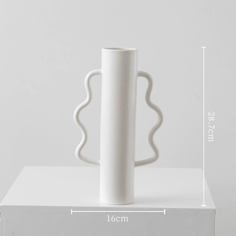 Bình Gốm Họa Tiết Sáng Tạo Phong Cách Minimalist