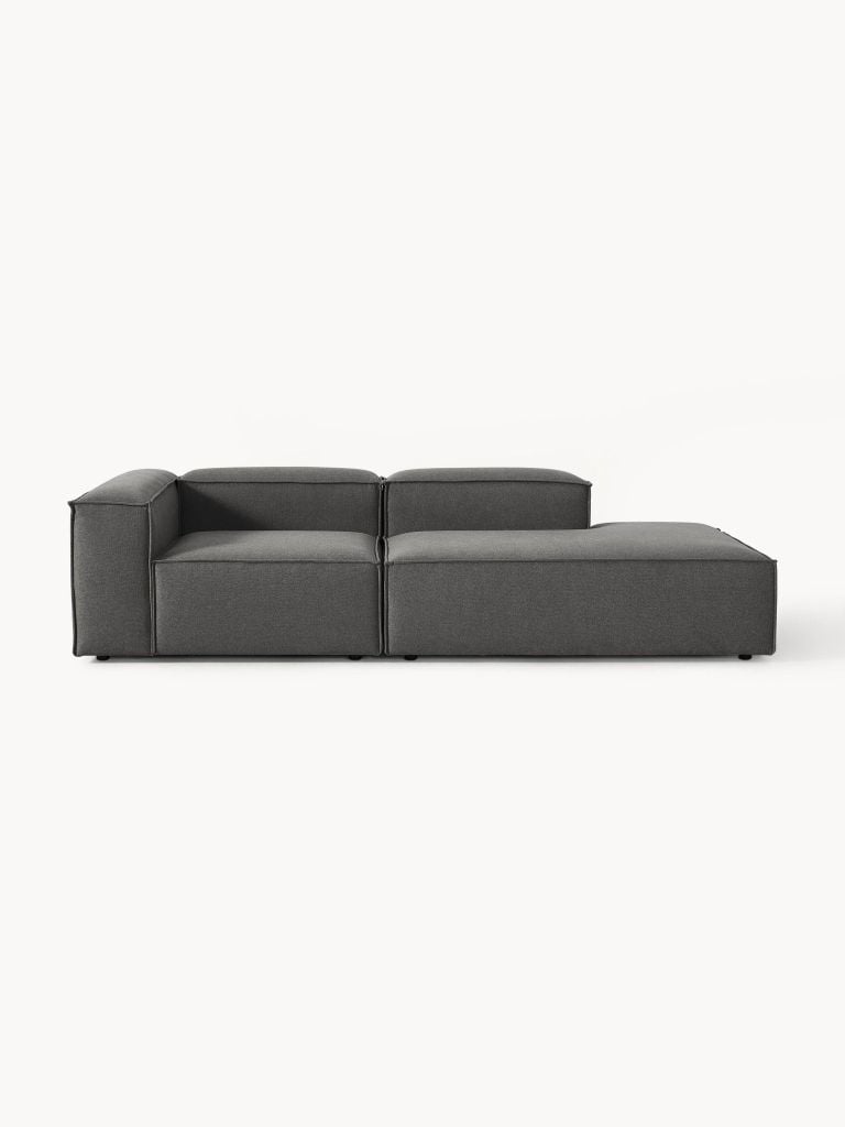 Ghế Sofa Lounge Nhung Tăm Băng Dài