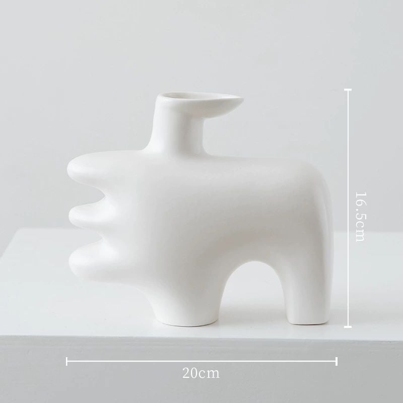 Bình Gốm Họa Tiết Sáng Tạo Phong Cách Minimalist