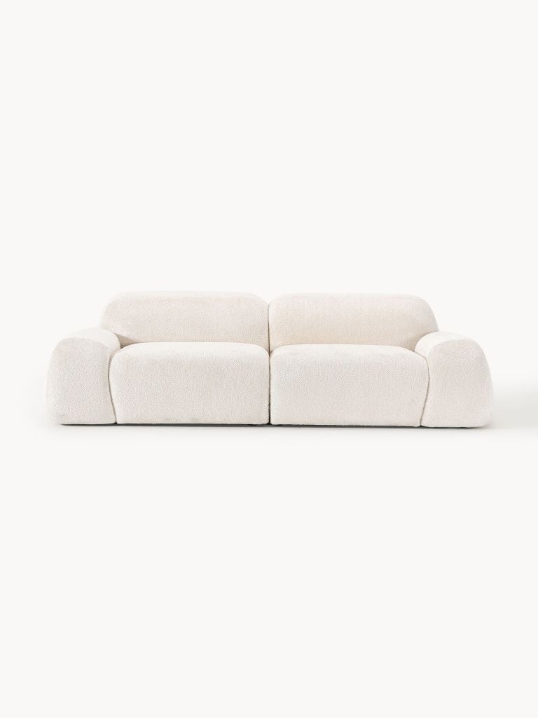 Ghế Sofa Dài Phong Cách Gấu Teddy Tay Thấp Thư Giãn
