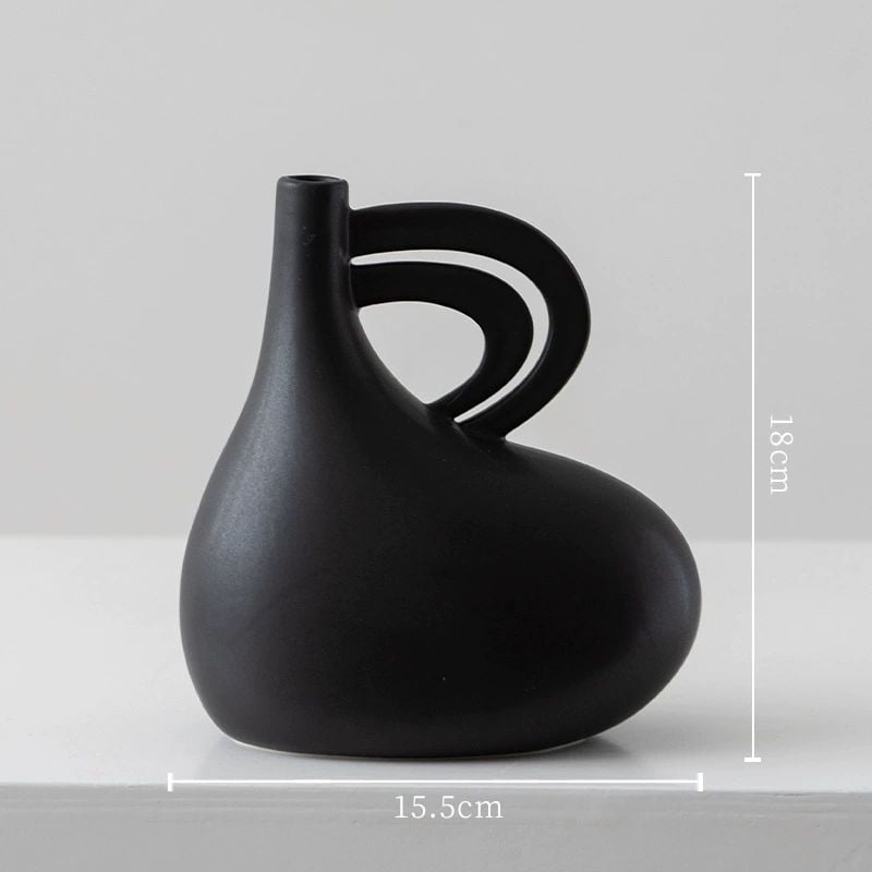 Bình Gốm Họa Tiết Sáng Tạo Phong Cách Minimalist
