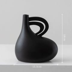 Bình Gốm Họa Tiết Sáng Tạo Phong Cách Minimalist
