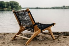Ghế Đan Lưới Monaco Gỗ Teak