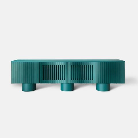 Tủ TiVi Décor Phòng Khách Phong Cách Mid Century Color Block