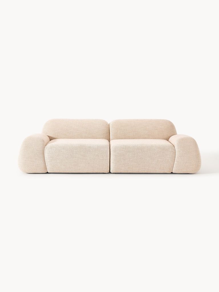 Ghế Sofa Dài Phong Cách Gấu Teddy Tay Thấp Thư Giãn