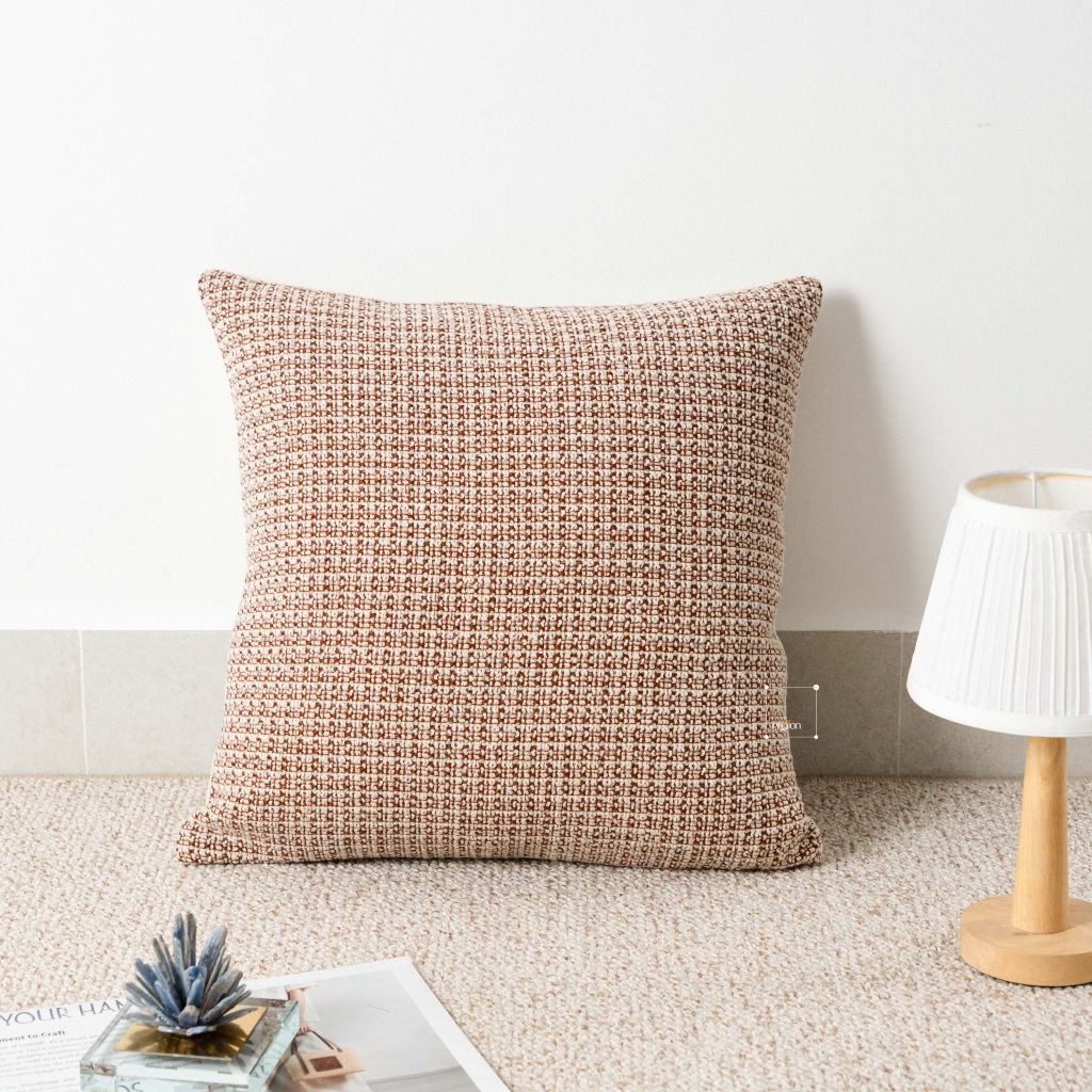 Vỏ Gối Tựa Lưng Sofa Cao Cấp Maillard Wabi Sabi