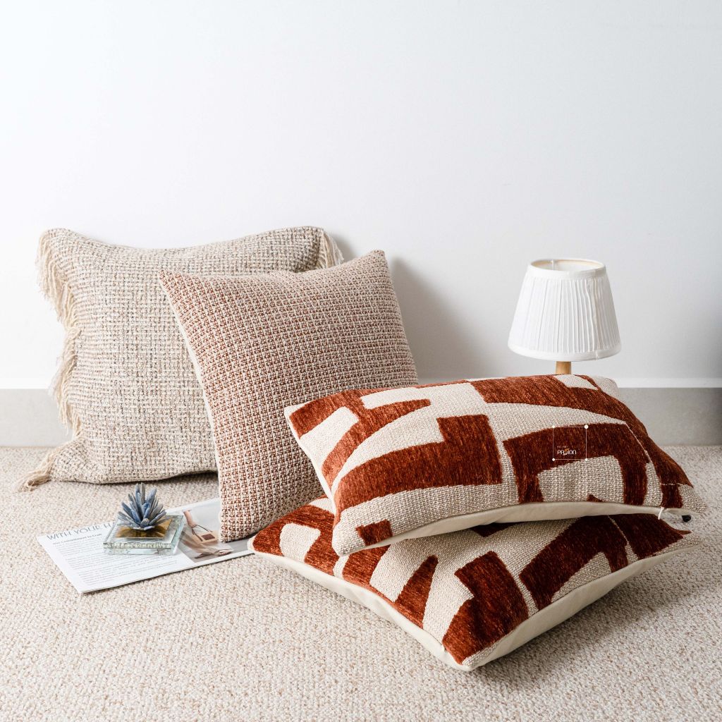 Vỏ Gối Tựa Lưng Sofa Cao Cấp Maillard Wabi Sabi