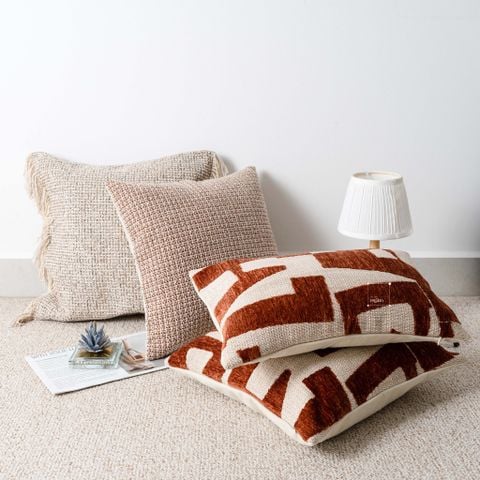 Vỏ Gối Tựa Lưng Sofa Cao Cấp Maillard Wabi Sabi