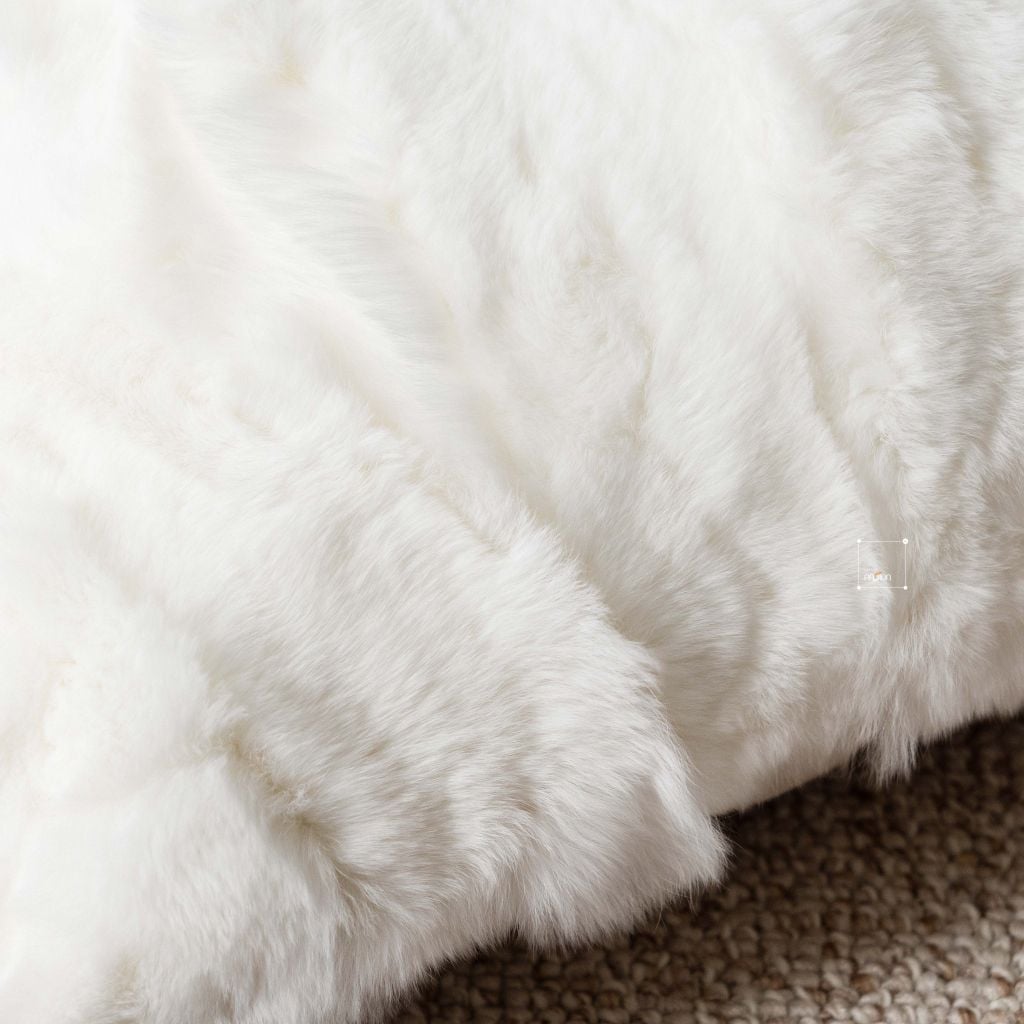 Vỏ Gối Tựa Lưng Sofa Lông Mịn Gợn Sóng Cao Cấp