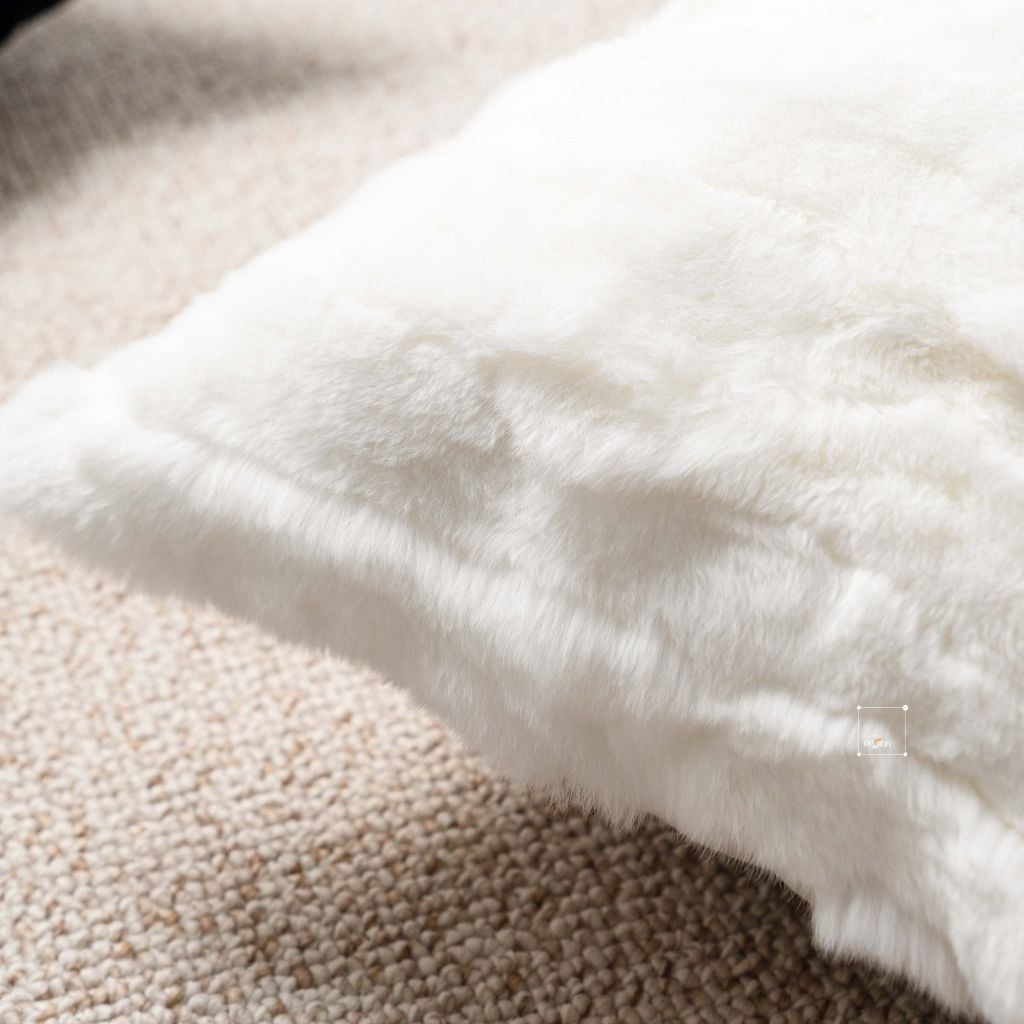 Vỏ Gối Tựa Lưng Sofa Lông Mịn Gợn Sóng Cao Cấp