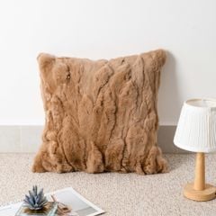 Vỏ Gối Tựa Lưng Sofa Lông Mịn Gợn Sóng Cao Cấp