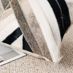 Vỏ Gối Tựa Lưng Sofa Phong Cách Retro Hiện Đại Đen Trắng