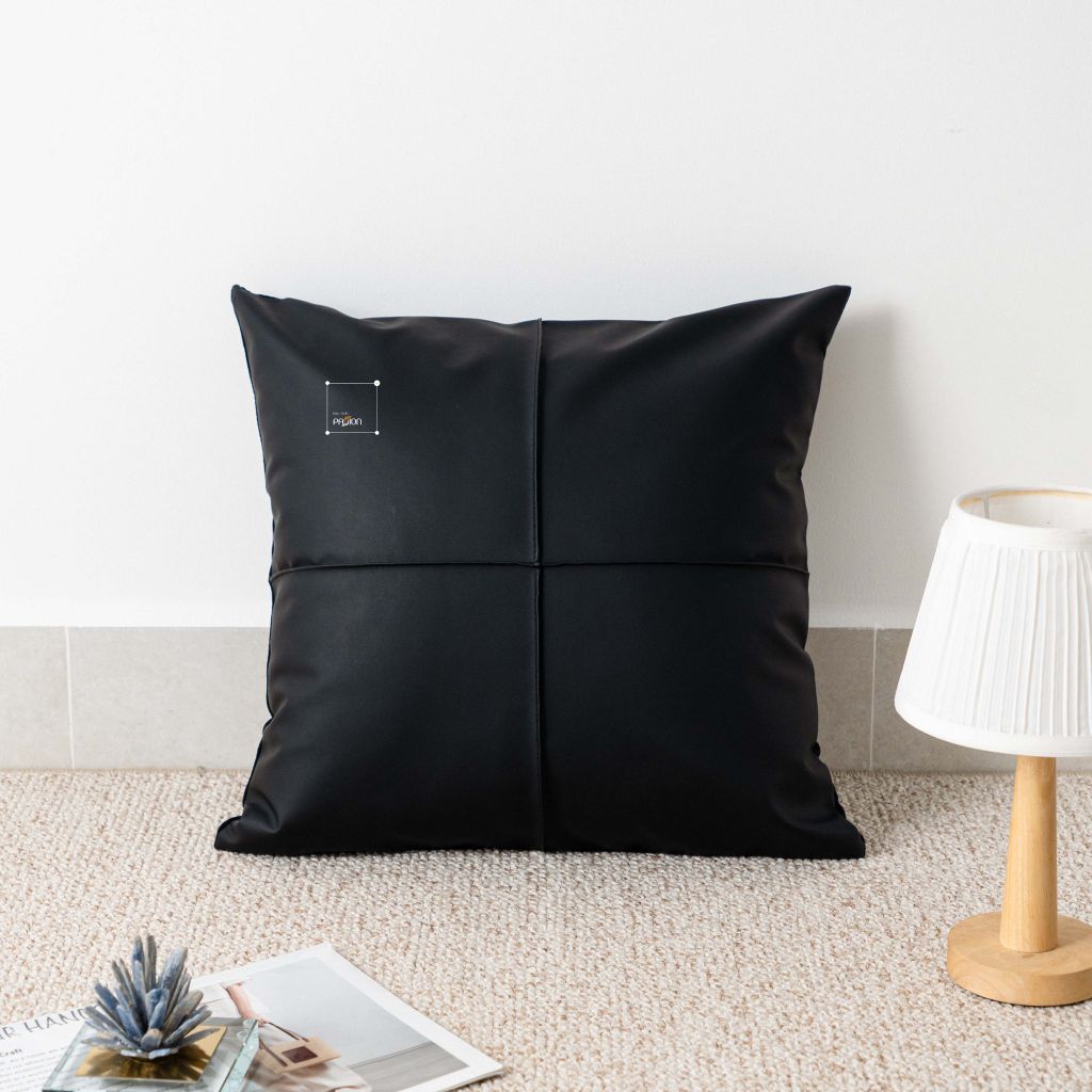 Vỏ Gối Tựa Lưng Sofa Phong Cách Retro Hiện Đại Đen Trắng