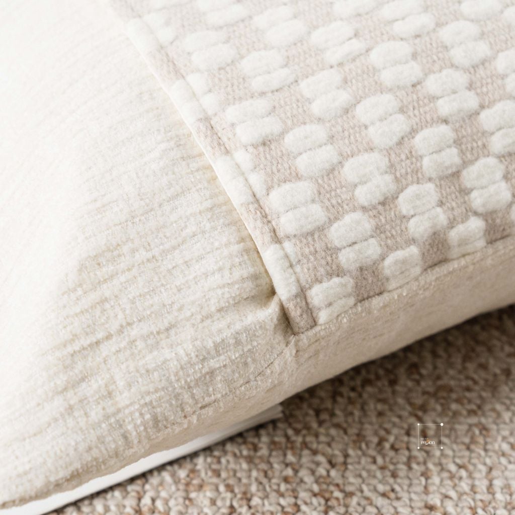 Vỏ Gối Tựa Lưng Sofa Phong Cách Rustic Xanh Xám