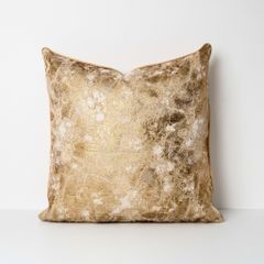 Vỏ Gối Tựa Lưng Trang Trí Thêu Cao Cấp Size 50cm - Vàng Sáng