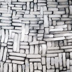 Vỏ Gối Tựa Lưng Trang Trí Thêu Cao Cấp Size 50cm - Mê Cung Xám