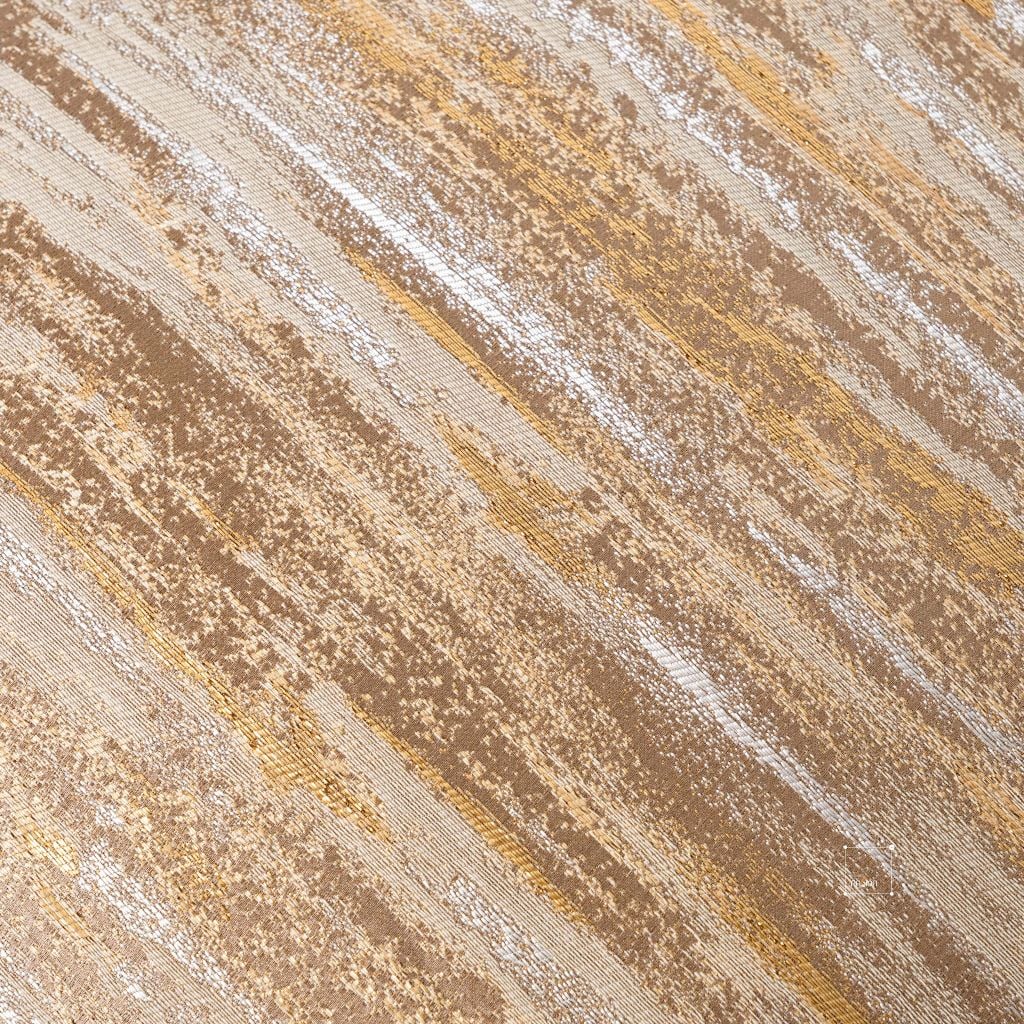 Vỏ Gối Tựa Lưng Trang Trí Thêu Cao Cấp Size 50cm - Sọc Vàng