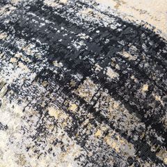 Vỏ Gối Tựa Lưng Trang Trí Thêu Cao Cấp Size 50cm - Xám Đen Vệt Sáng