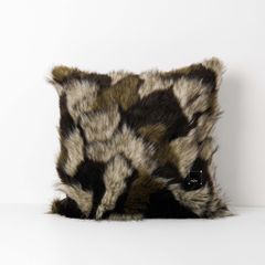 Vỏ Gối Tựa Sofa Lông Phối Caro Hàng Thiết Kế Hiện Đại