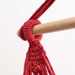 Võng Canvas Sọc Hoa Văn Thổ Cẩm Có Kèm 2 Gối Lót Võng