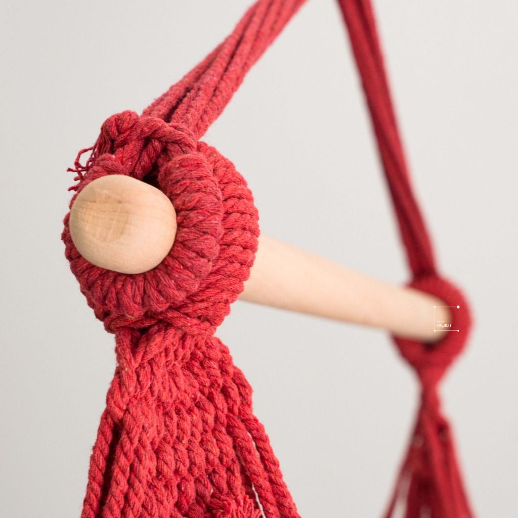 Võng Canvas Sọc Hoa Văn Thổ Cẩm Có Kèm 2 Gối Lót Võng