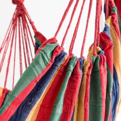 Võng Canvas Sọc Hoa Văn Thổ Cẩm Có Kèm 2 Gối Lót Võng