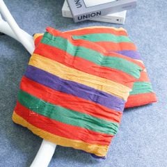 Võng Canvas Sọc Hoa Văn Thổ Cẩm Có Kèm 2 Gối Lót Võng