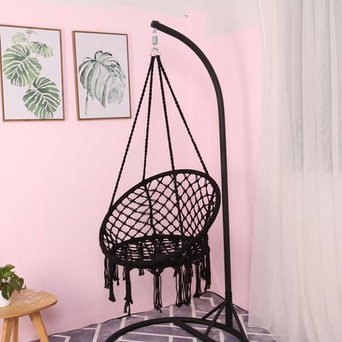 Võng Tròn Vintage Trang Trí Bắc Âu Võng Tông Màu Đen
