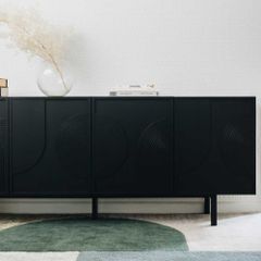 Tủ sideboard gợn sóng gân gỗ Arc