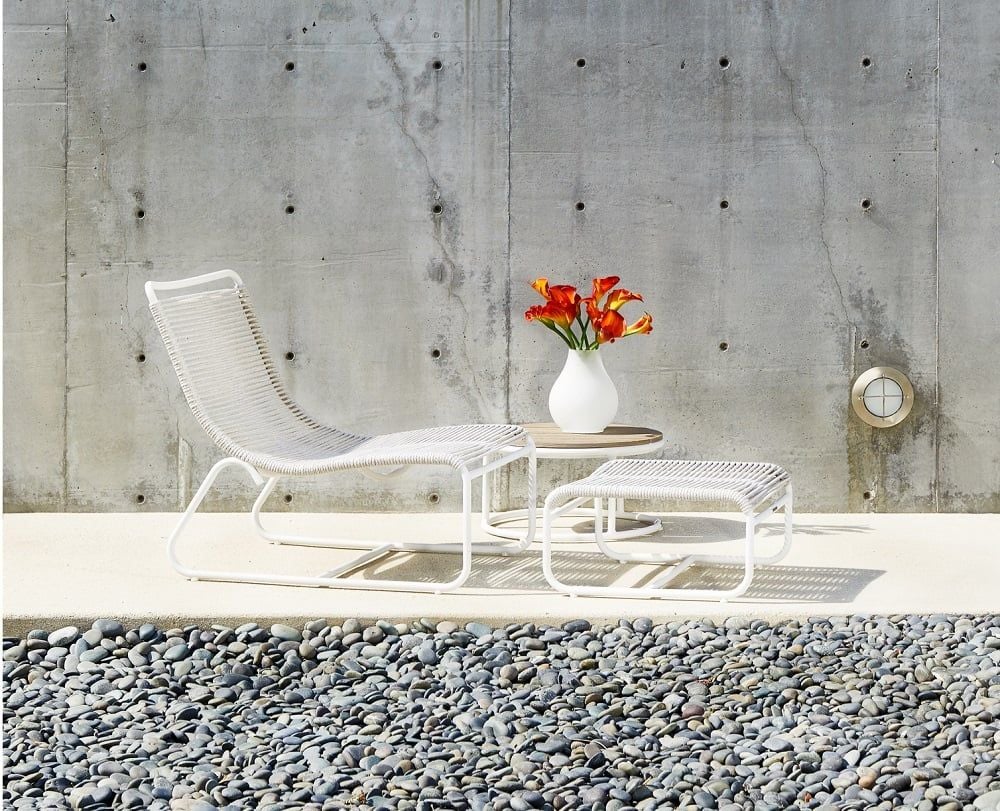 Ghế Ngồi Thư Giãn Chân Sắt Đan Dây Alu