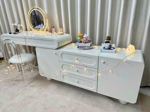 Bàn Trang Điểm Nhiều Ngăn Trang Trí Phòng Ngủ Dài