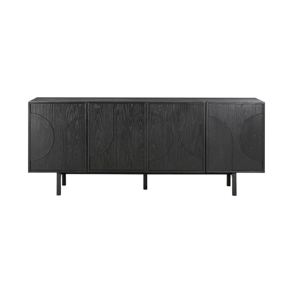 Tủ sideboard gợn sóng gân gỗ Arc