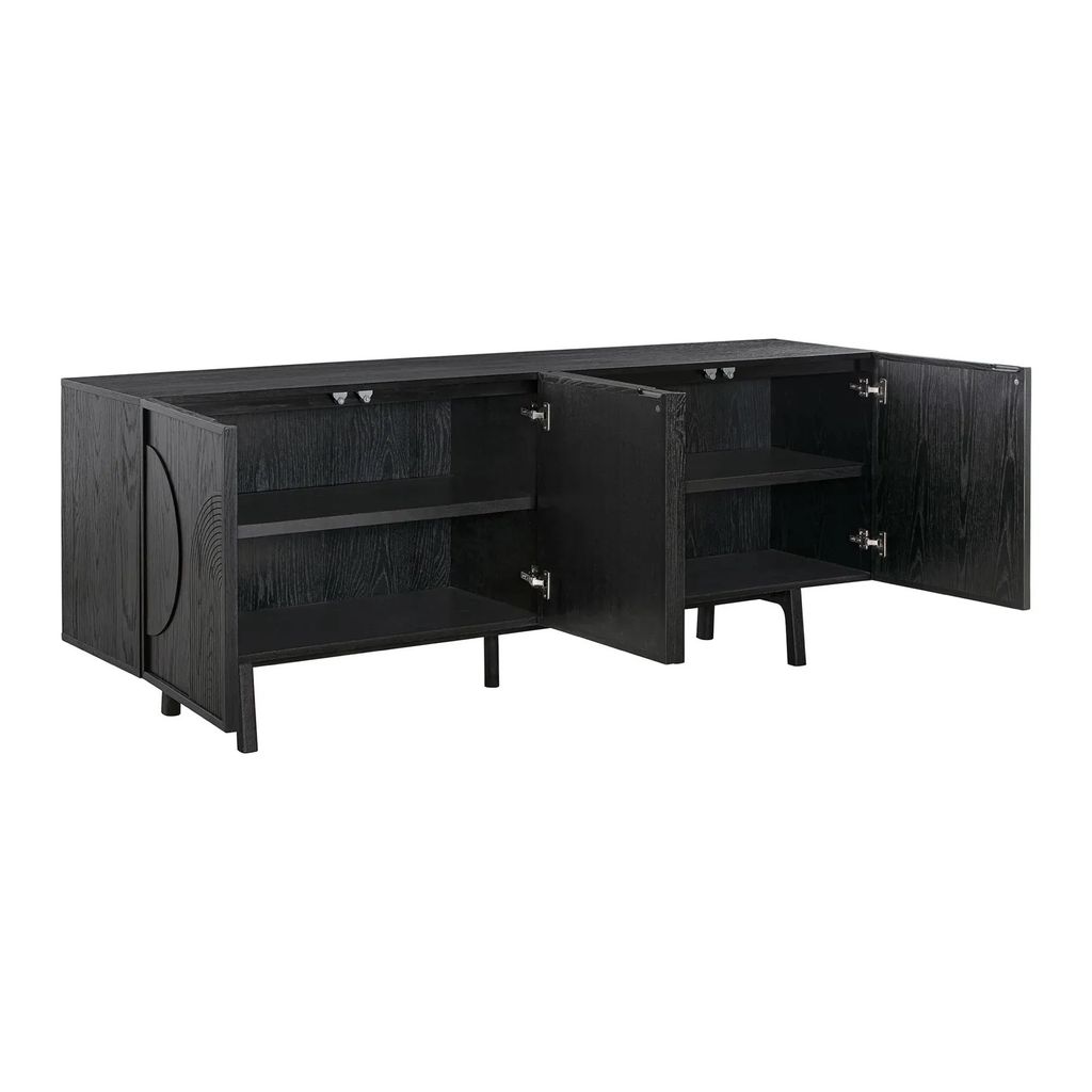 Tủ sideboard gợn sóng gân gỗ Arc