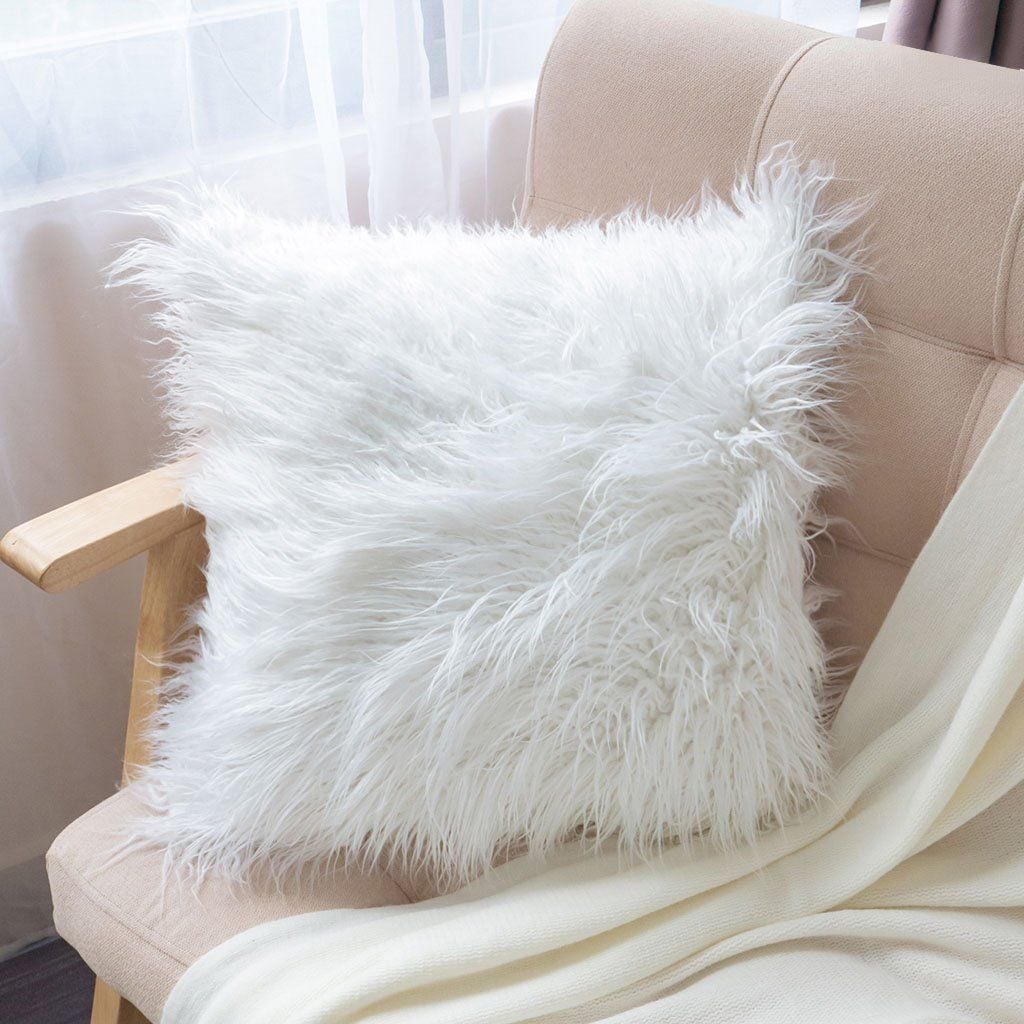 Vỏ Gối tựa lưng lông cừu Dệt Sợi Rối Quyến Rũ