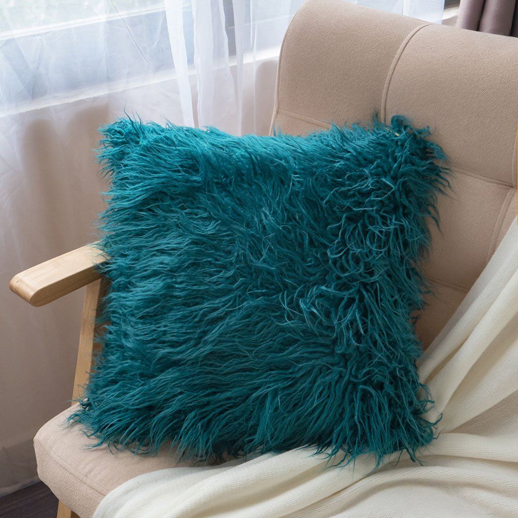 Vỏ Gối tựa lưng lông cừu Dệt Sợi Rối Quyến Rũ