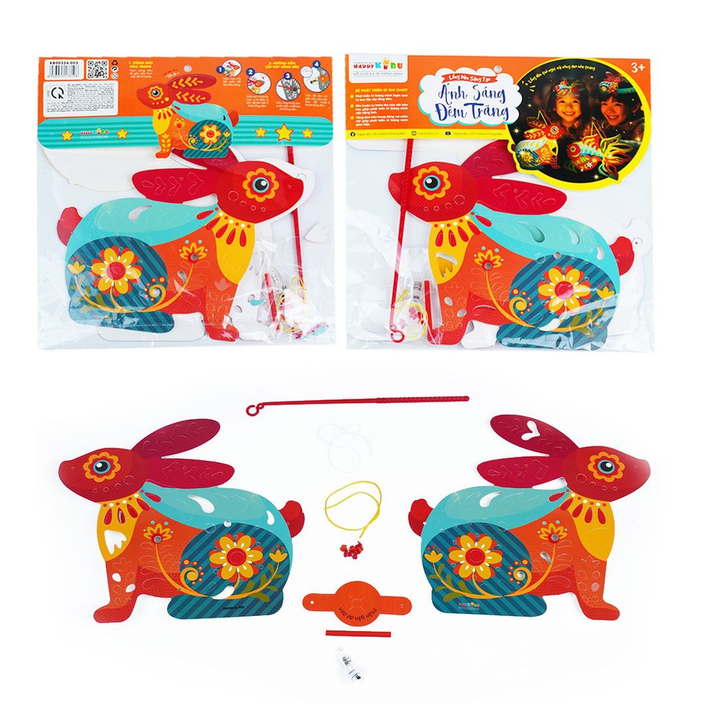 LỒNG ĐÈN SÁNG TẠO ÁNH SÁNG ĐÊM TRĂNG - THỎ