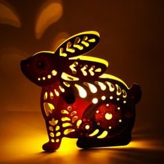 LỒNG ĐÈN SÁNG TẠO ÁNH SÁNG ĐÊM TRĂNG - THỎ