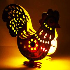 LỒNG ĐÈN SÁNG TẠO ÁNH SÁNG ĐÊM TRĂNG - GÀ
