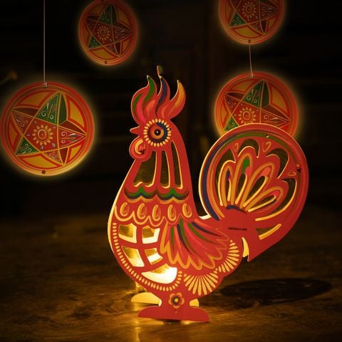 LỒNG ĐÈN TRANG TRÍ KÝ ỨC TUỔI THƠ - GÀ