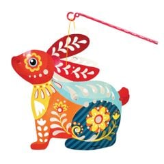 LỒNG ĐÈN SÁNG TẠO ÁNH SÁNG ĐÊM TRĂNG - THỎ
