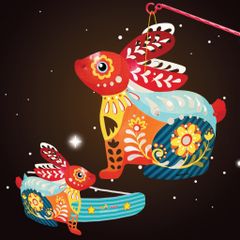 LỒNG ĐÈN SÁNG TẠO ÁNH SÁNG ĐÊM TRĂNG - THỎ