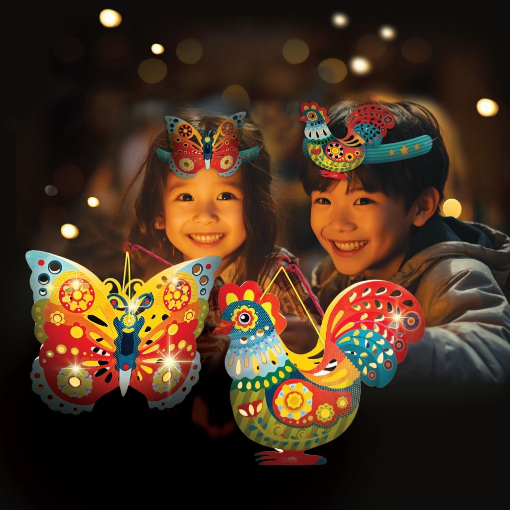 LỒNG ĐÈN SÁNG TẠO ÁNH SÁNG ĐÊM TRĂNG - BƯỚM