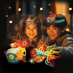 LỒNG ĐÈN SÁNG TẠO ÁNH SÁNG ĐÊM TRĂNG - CÁ