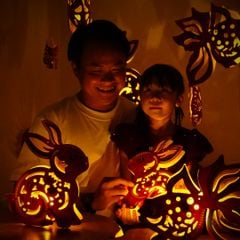 LỒNG ĐÈN TRANG TRÍ KÝ ỨC TUỔI THƠ - THỎ MINI