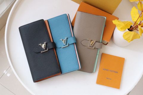 Ví nam nữ LV* dáng dài 19cm da bò togo mềm xịn lót màu đẹp SIÊU CẤP